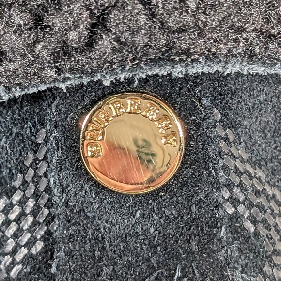 BURBERRY Girls Check Suede Leather Zip Black Winter Boots New W/O Tags Size 23 - Picture 6 of 9